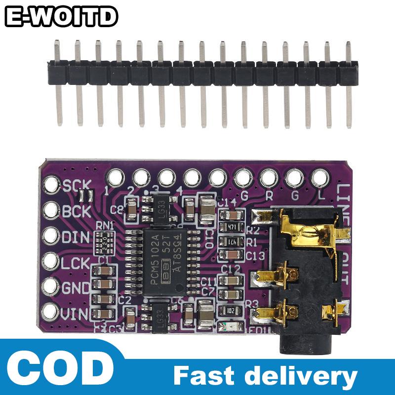 Linh kiện máy tính E-WOITD - Pcm5102 I2S DAC Board giải mã 1 Bộ Độ phân giải cao âm thanh kỹ thuật số máy nghe nhạc mô-đun cho Diy Hifi điện tử dự án Giá 69,720 Đồng*Miễn phí vận chuyển