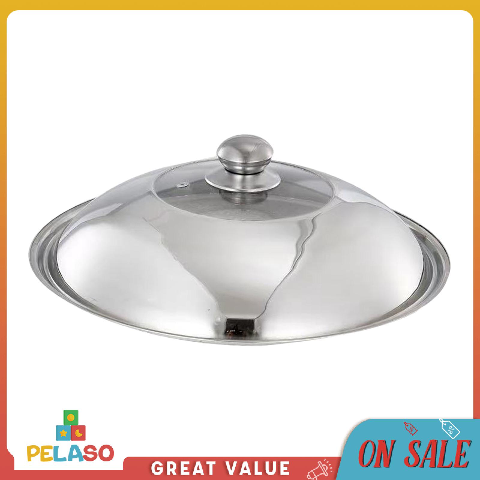 Pelaso chảo chiên tròn Bìa nắp đậy dụng cụ nấu ăn Phổ Dễ Dàng Để Lắp Ráp 36Cm Rustproof nồi súp Bìa chảo chiên Nắp Cho Hộ Gia Đình