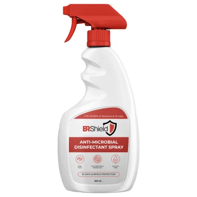 BRShield™ 30 Day Surface Protection Anti Microbial Disinfectant Spray Antimicrobial Coating Self Disinfecting for 30 Days (Kills 99.99% of Bacteria and Viruses)