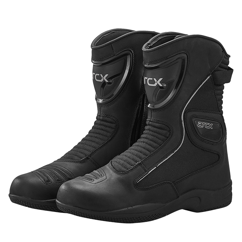 LKN Motorbike Shoes Motocross Boots Protective Riding Gear White