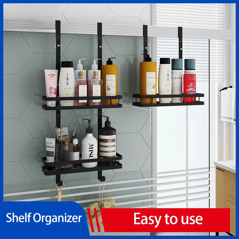 Shower Caddy Over The Door, Rustproof Bathroom Shelf Organizer, SUS201 Stainless Steel Wall Rack for Dorm, Toilet, Bath and Kitchen ราคา 965 บาท*ส่งฟรี