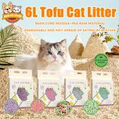 Plant-based Tofu Cat Litter 6L - Kitty Litter Toilet