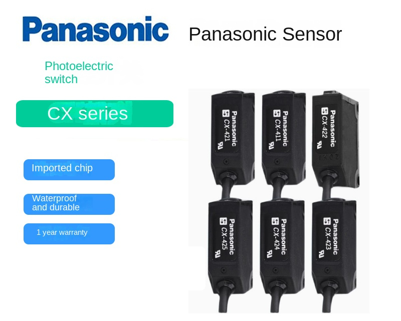 8. Cảm Biến Quang Điện Panasonic CX-424 - Chuyển Đổi Nền Triệt Tiêu, Độ Nhạy Cao