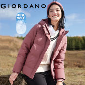 GIORDANO Women's Duck Down Hooded Jacket