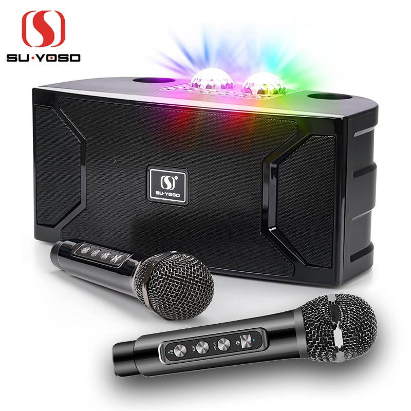 SUYOSD YS-211 Wireless Karaoke Speaker with Dual Microphones