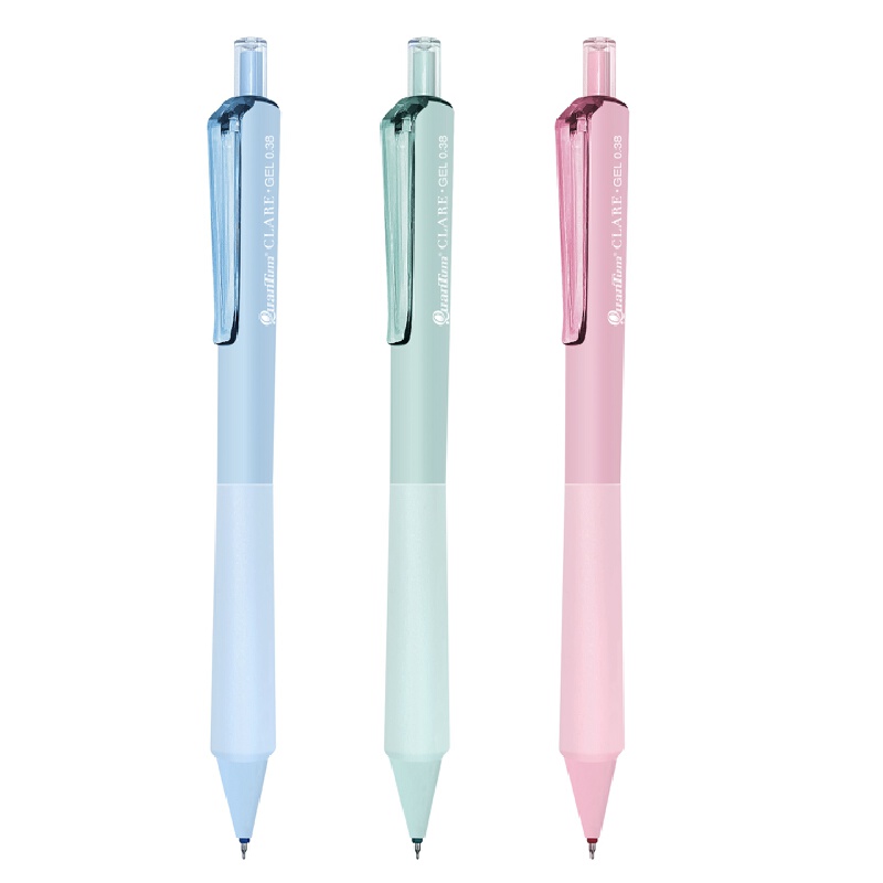 QUANTUM ปากกาหมึกเจล รุ่น CLARE หมึกสีน้ำเงิน ขนาด 0.38 มม. ด้ามคละสี