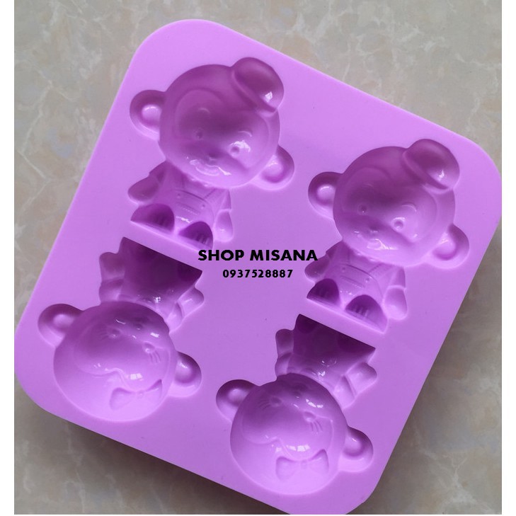 [An Toàn – Tiết Kiệm] Silicon 4 Chú Khỉ Nghộ Nghĩnh