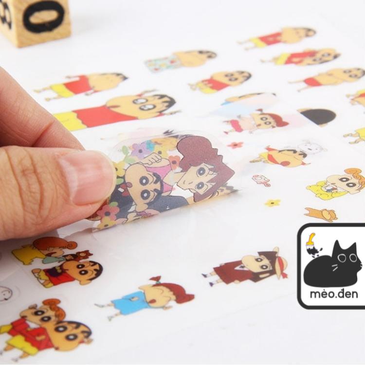 Miếng Dán Sticker Hoạt Hình Dễ Thương Trang Trí Sổ Theo Chủ Đề DIY - Văn Phòng Phẩm Haku