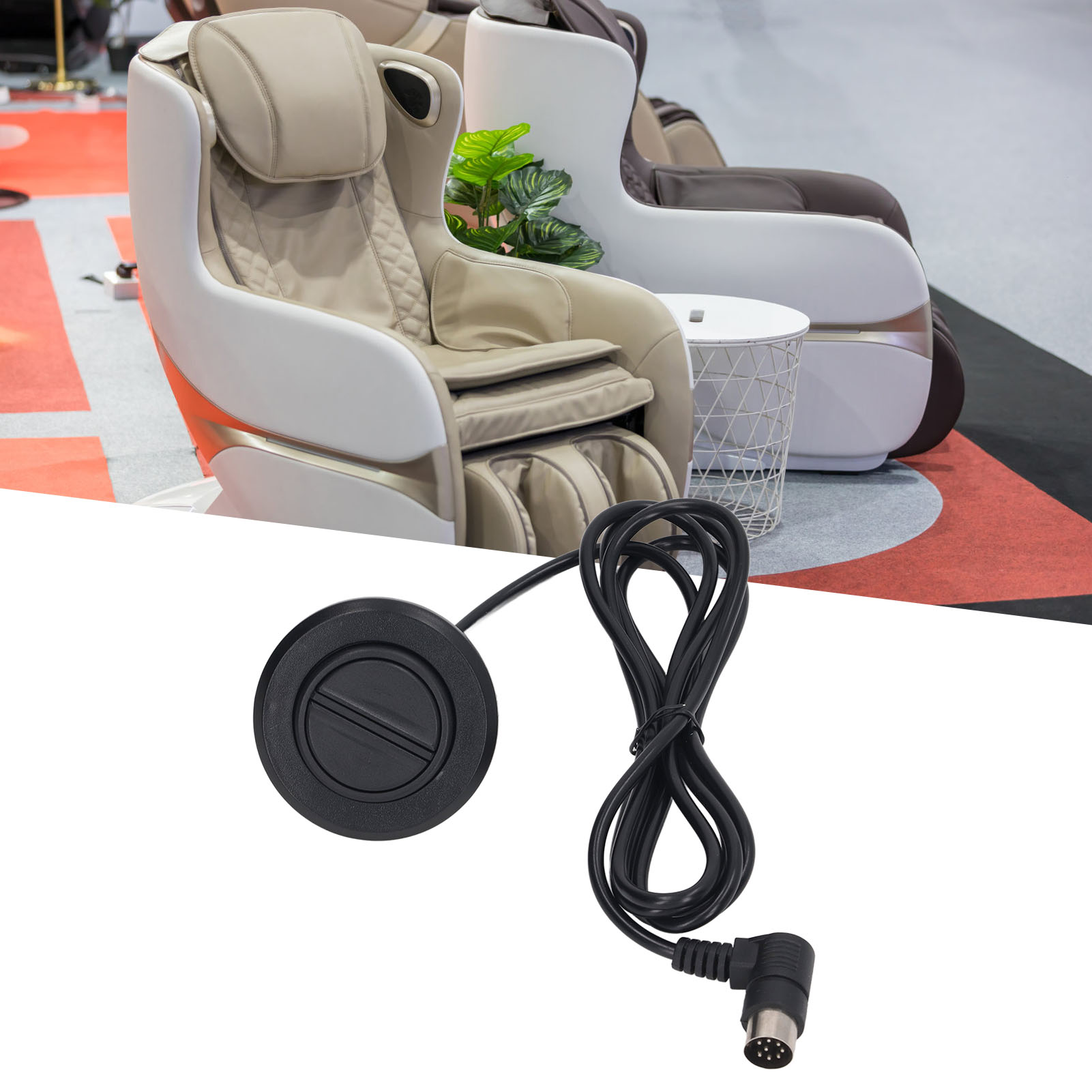 Fafeicy Ghế điều khiển tay 2 Ghế Điện Push Button 8 Pin Fyh015 Điều Khiển Cho thanh đẩy Thay Thế Ngồi Có Thể Ngả Các Bộ Phận
