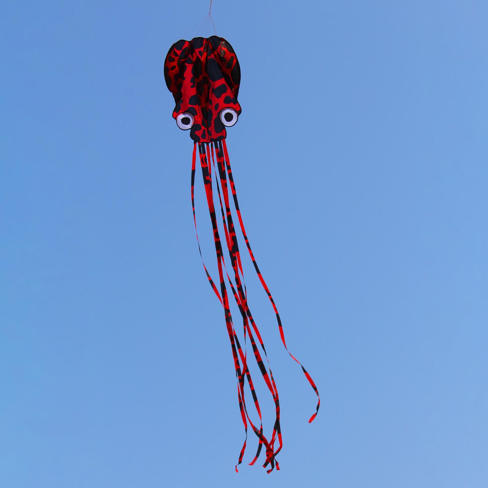 Baoblaze Beautiful Large Octopus Soft Long Tail Sea Animal 3D Single Line