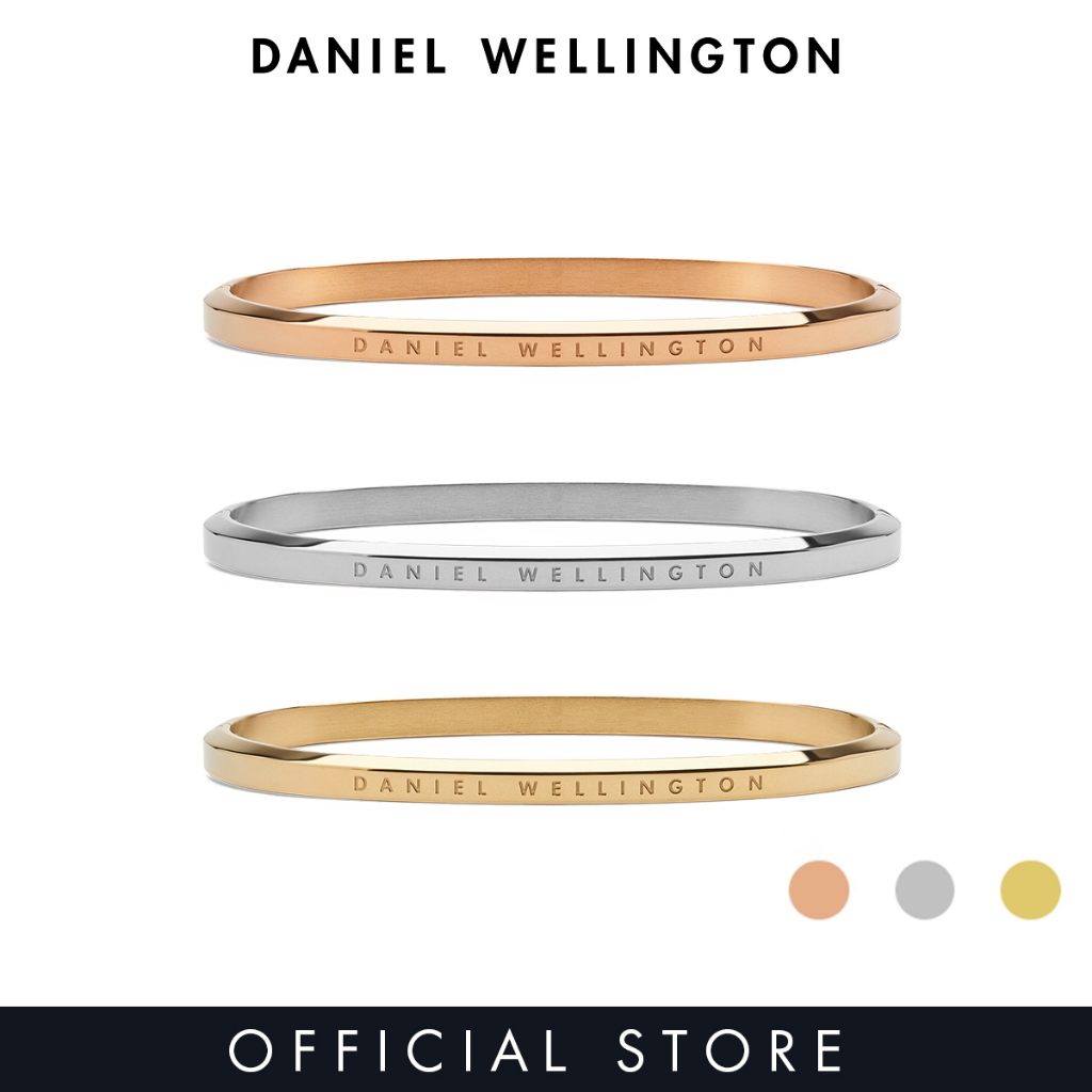 Daniel Wellington Classic Bangle Rose Gold / Silver / Gold Unisex Bangle for women and men stainless steel crystal Bracelet DW Official Authentic Original