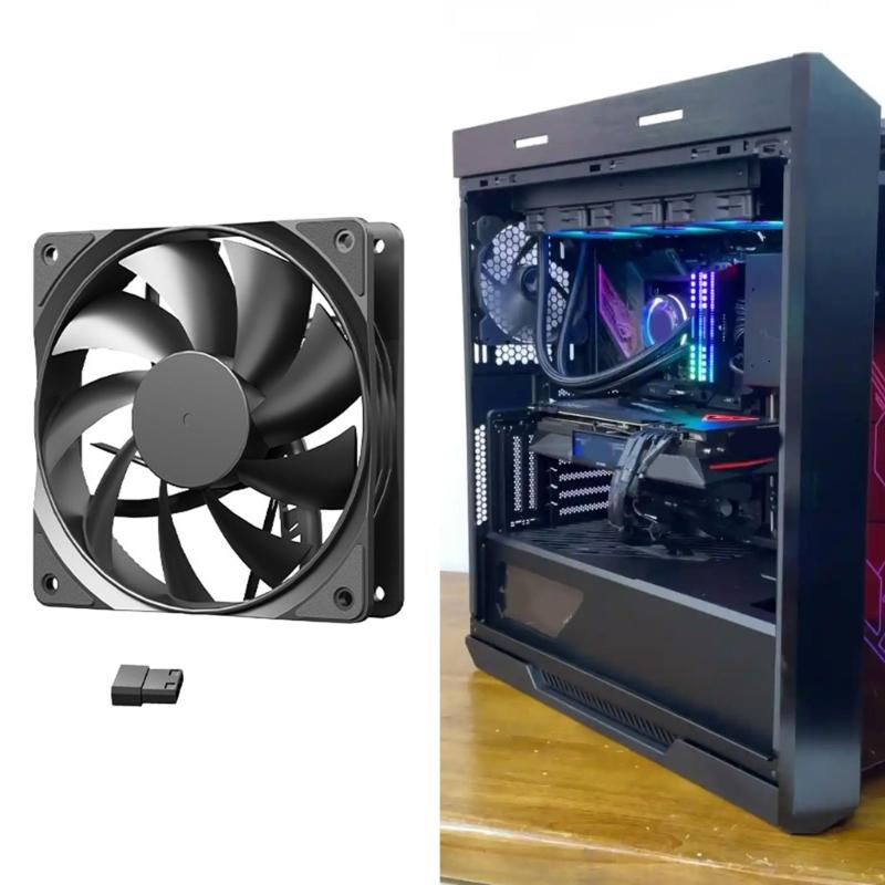 120mm 4pin 1200RPM quạt tản nhiệt 12V tiếng ồn thấp vỏ làm mát Fan hâm mộ Bộ phận thay thế cho PC phụ kiện máy tính để bàn