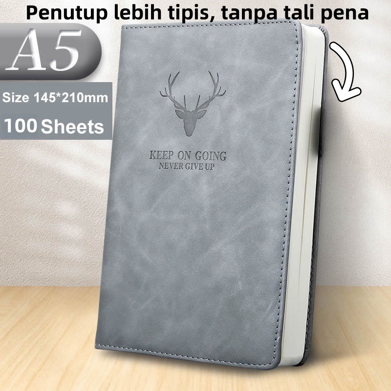 buku notebook notepad agenda Agenda Catatan Kerja Meeting Planner NoteBook Notepad Diary Binder Cover Kulit A5 Notebook A5 Buku Catatan Kerja Notebooks Cover Kulit Jurnal Tebal