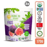 [Bundle of 3] SunQ Organic Soft Dried Figs 170g
