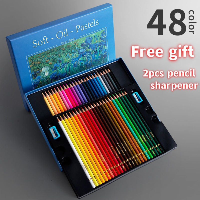 48/72/120/150/200 Colors OBOS Professional Color Lead OilColor Set Colored Pencils Art Supplies Oil