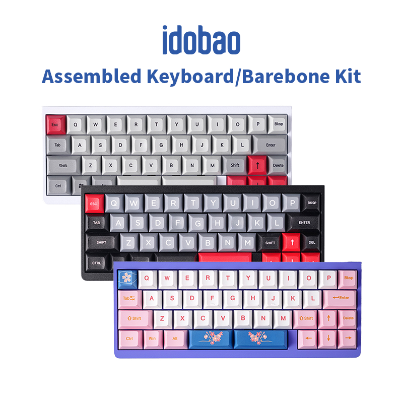 【Worth-Buy】 Idobao 40% Keyboard Kit Keyboard Caps Id42 Hot Swap Mechanical Diy Kit Type-C Model Alum