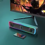 Soundbars Loa Bluetooth 4D Surround Soundbar Máy Tính Có Dây loa âm thanh nổi Loa Siêu Trầm thanh âm thanh Cho Máy Tính Xách Tay PC Rạp Hát Tại TV AUX 3.5Mm qau082-CB