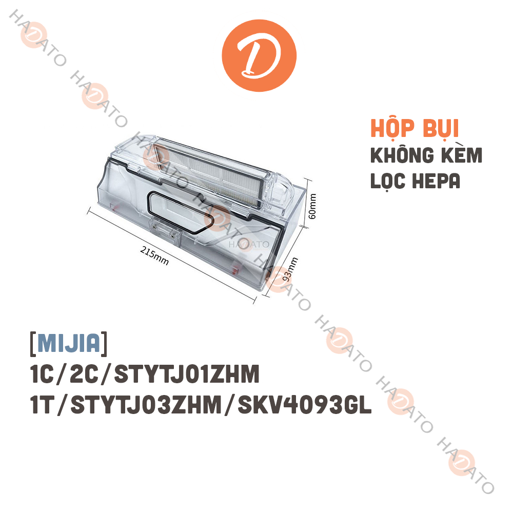Hộc bụi hộc chứa bụi hộc rác hộp bụi hộp chứa rác robot hút bụi Xiaomi Mop 1C SKV4093GL