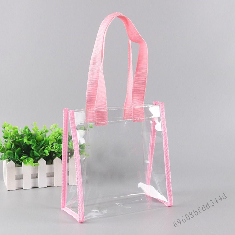 Túi tote dung tích lớn PVC trong suốt - Túi quà tặng mua sắm mỹ phẩm Jelly - 3