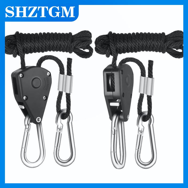 SHZTGM เชือกปรับได้ง่ายพร้อมหัวเข็มขัดสำหรับแขวนไฟกลางแจ้งติดตั้งเต็นท์อเนกประสงค์และเชื่อถือได้สำหรับคนตั้งแคมป์ ราคา 81 บาท*ส่งฟรี