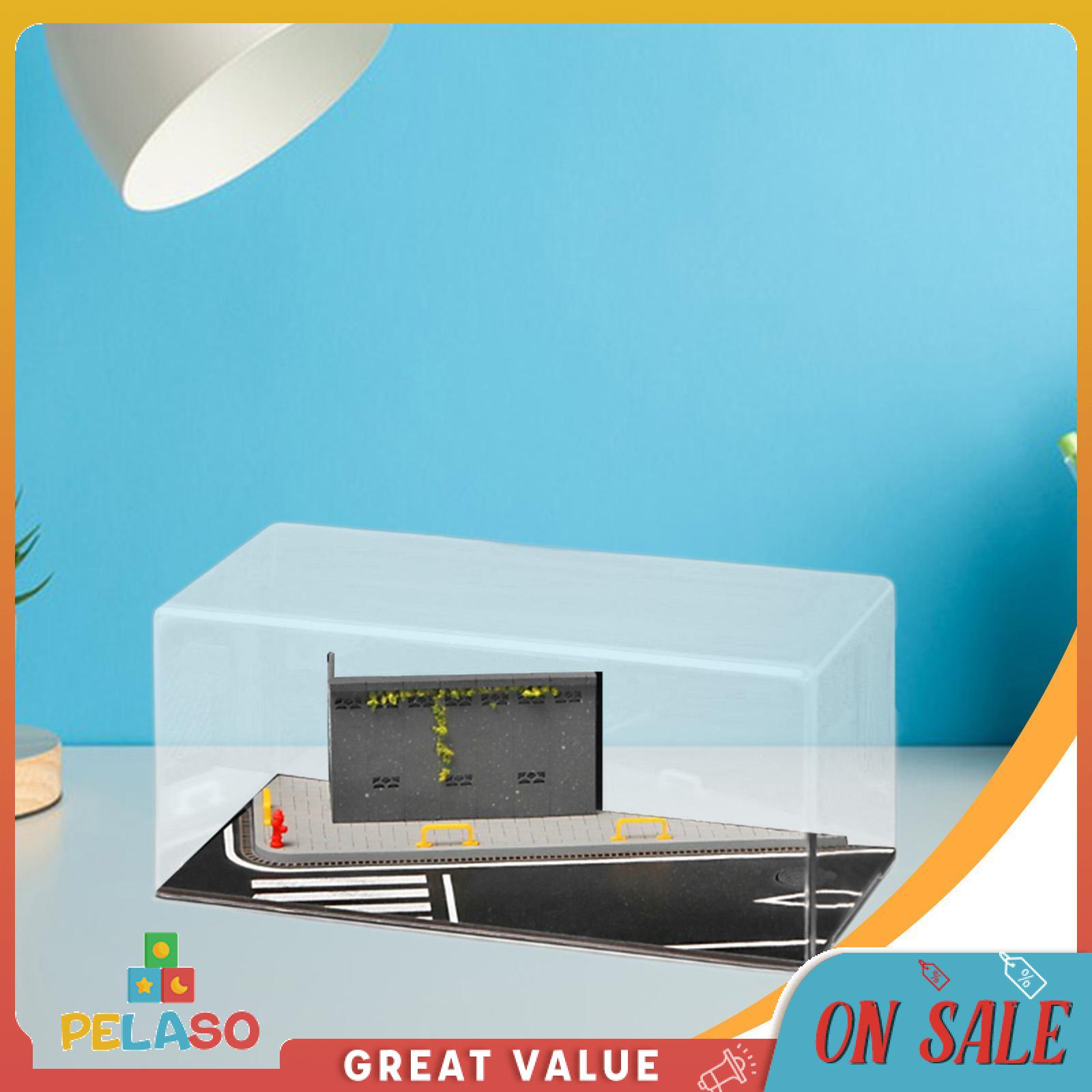 Pelaso 1/64 Xe mô hình khung cảnh Bàn chơi cát cảnh DIY diorama phụ kiện thực tế bộ sưu tập phong cảnh bãi đậu xe cho xe hơi mô hình trang trí