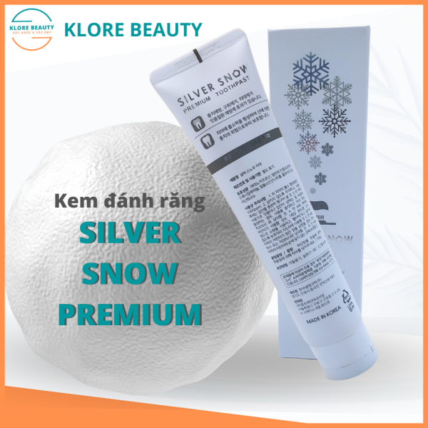 Kem đánh trắng răng tuyết bạc Sliver Snow Premium Klore Beauty – an toàn cho bé bảo vệ răng miệng cho cả gia đình giá rẻ