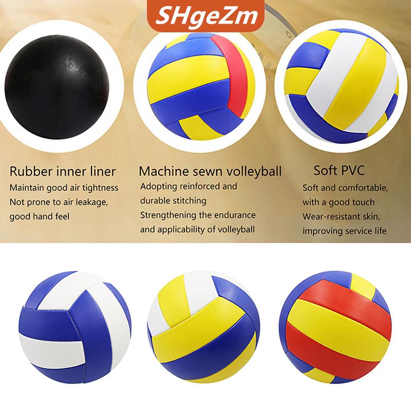 [COD] SHgeZm 1PC số 5 bóng chuyền PVC chuyên nghiệp cạnh tranh bóng chuyền cho bãi biển ngoài trời trong nhà đào tạo bóng chuyền trò chơi bóng