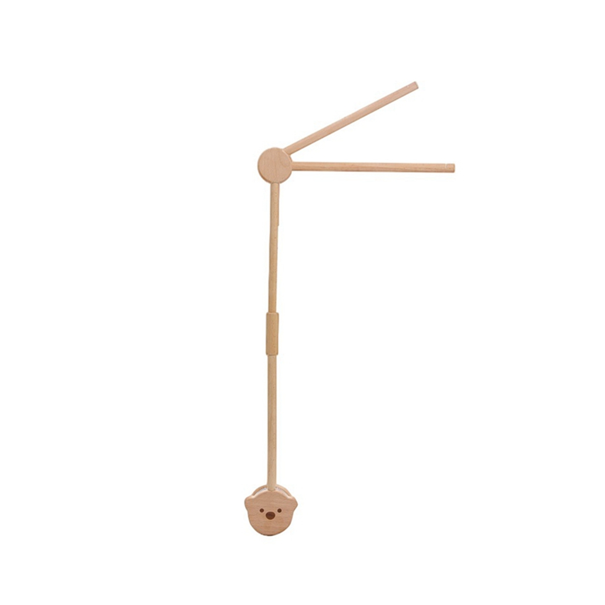 1 PCS Newborn Wooden Bed Bell Bracket Set Mobile Hanging Rattles Toys Hanger Baby Crib Mobile Bed Bell Toy Holder Arm