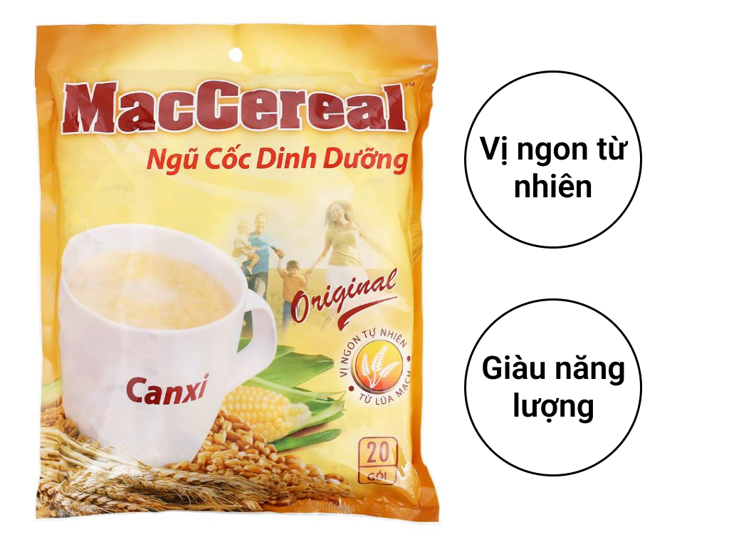 Ngũ cốc dinh dưỡng MacCereal bịch 560gthơm ngon dễ uống