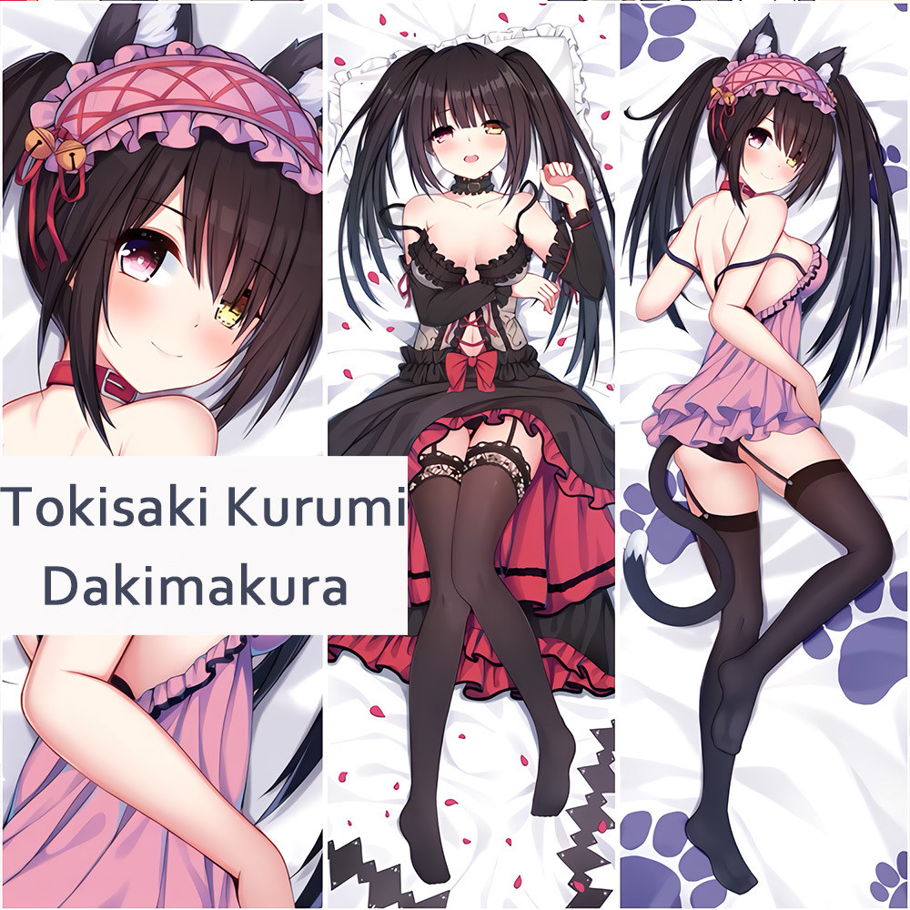 Ngày A Live Kurumi Tokisaki Cosplay Vỏ gối cơ thể Vỏ gối Anime mềm Vỏ gối Otaku Giường quà tặng