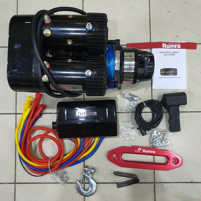 PROMO WINCH RUNVA 10 DB DOUBLE MOTOR WINCH - OTO EXPRESS Harga 24,100,000 rupiah*Gratis Ongkir