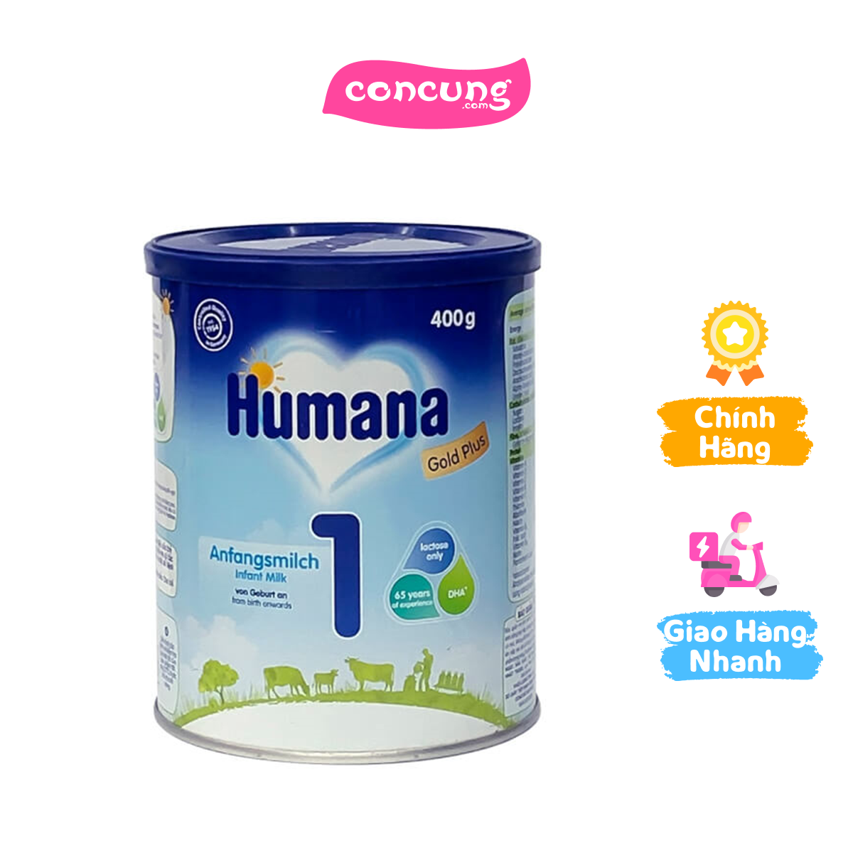 Sữa Humana Gold Plus số 1 400g 0-6 tháng