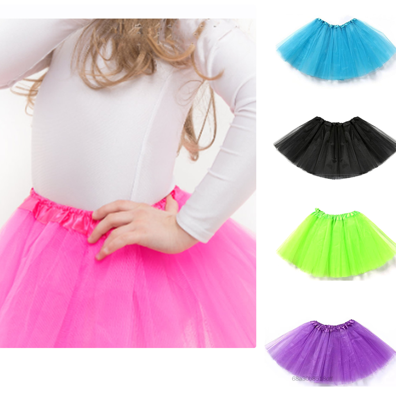 Váy vải tuyn lớp cho các cô gái màu sắc đẹp xù váy Tulle cho kỳ nghỉ sinh nhật Giáng sinh NSNT-VN