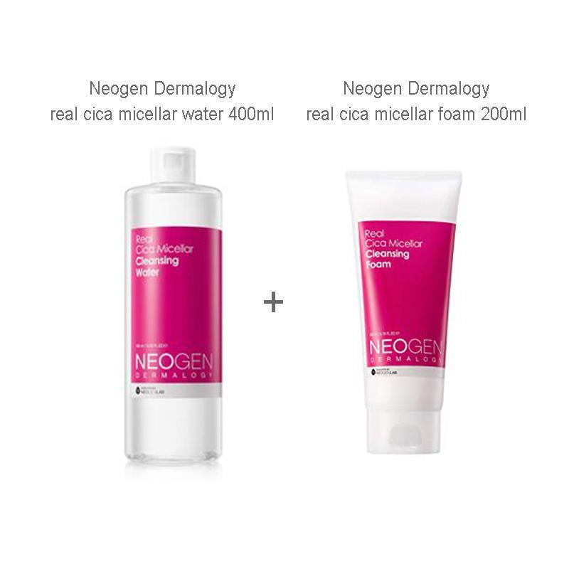 Buy 1+1!!Neogen Dermalogy real cica micellar water 400ml+micellar foam 200ml Singapore