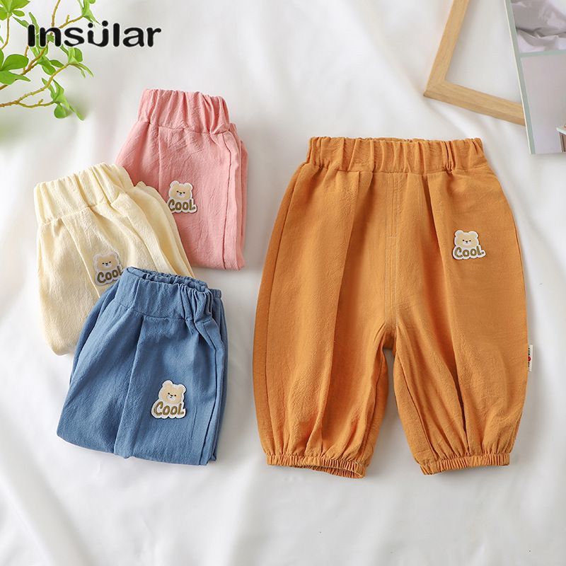 Insular trẻ em Bông đuổi muỗi quần, cậu bé cô gái bé mỏng lỏng thường nở