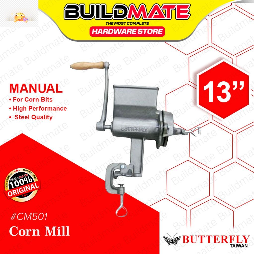 BUTTERFLY Taiwan 13" Inch Corn Mill Heavy Duty #501 •BUILDMATE• # Presyo 3,454 Piso*Libreng Shipping