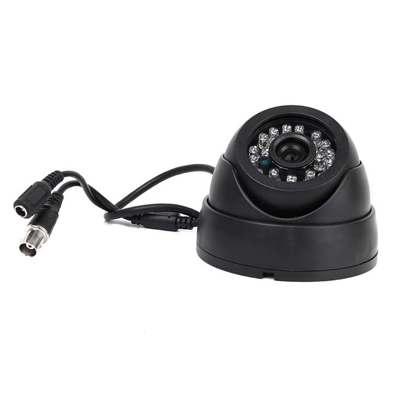 [VJH Store] ExclusiveBlack Surveillance Camera PAL 1/3" CMOS 700TVL 24 LED IR Cut 3.6mm Security Ind