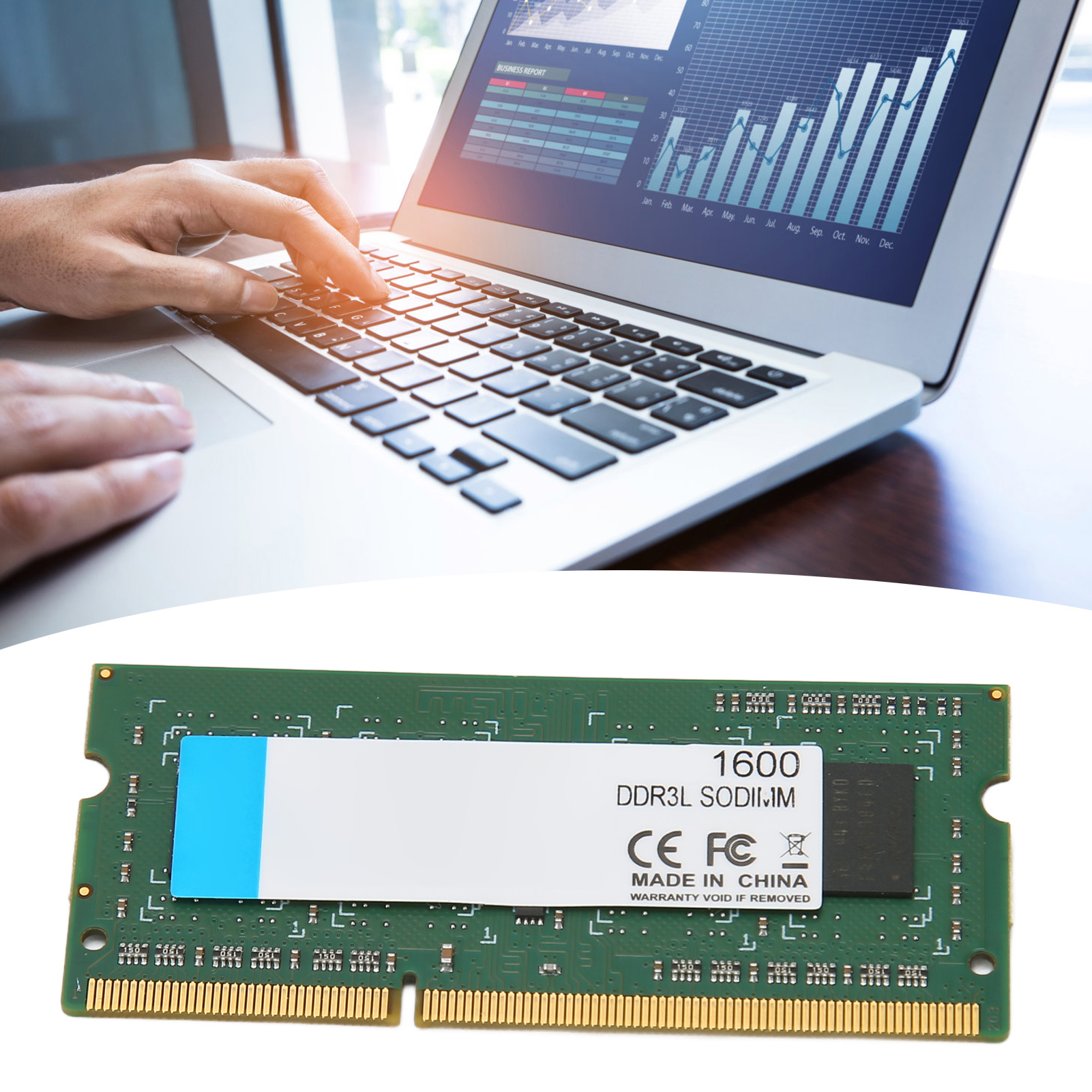 RAM quan trọng 8GB 4GB DDR3L SODIMM 1600 MHz Bộ nhớ máy tính xách tay 64Bits Chiều rộng 204Pin Kết nối dữ liệu PC Bộ nhớ máy tính Nâng cấp mô-đun RAM (4GB)