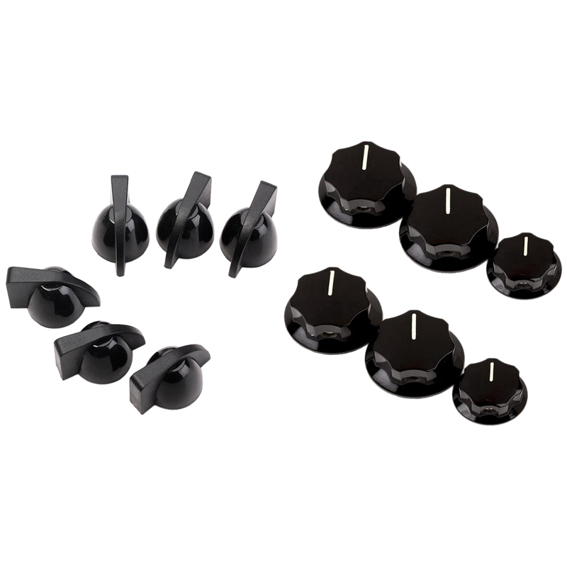 12Pcs Guitar Effect Pedal Knobs Pointer Knob for AMP Effect Pedal Knobs & 6Pcs Control Knob Volume Audio Control Knobs