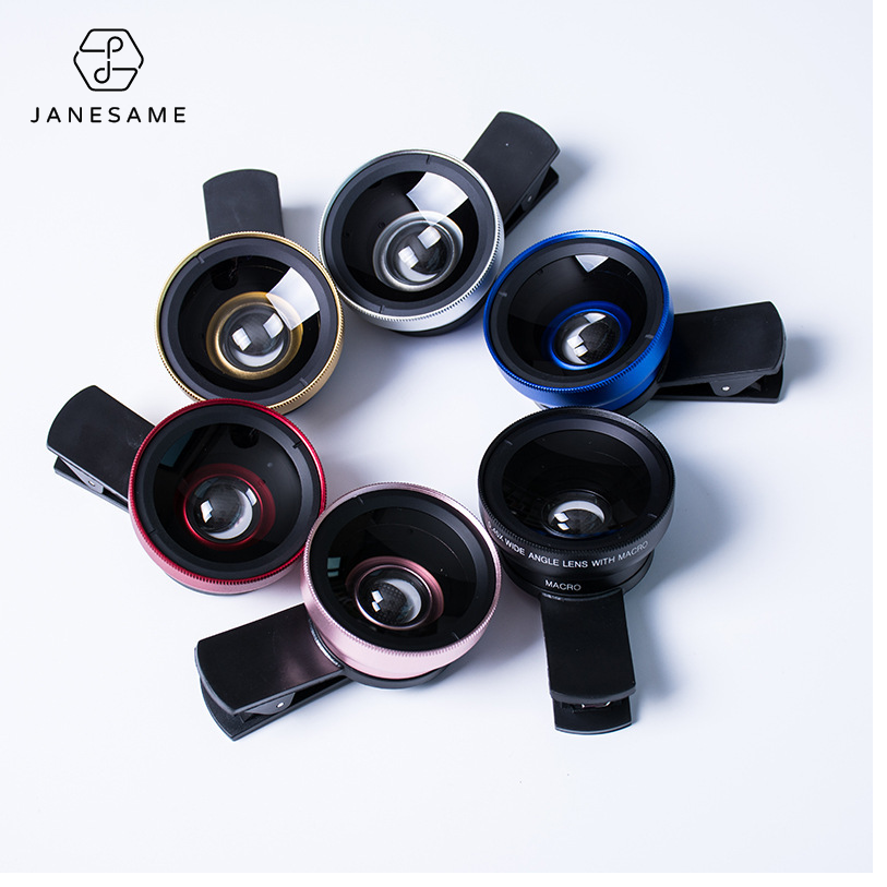 0.45 lần siêu Macro góc rộng Ống Kính Điện thoại di động Clip-on Set với Buggy túi xách điện thoại di động nhiếp ảnh Essential ống kính bên ngoài