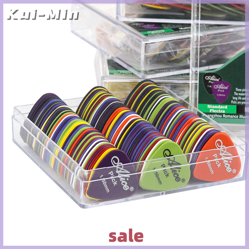 Kui-Min 30pcs Acoustic electri Alice Guitar Bass Pick Non-Slip đen trắng Hòa Giải cho Acoustic Guitar Điện Ukulele phụ kiện