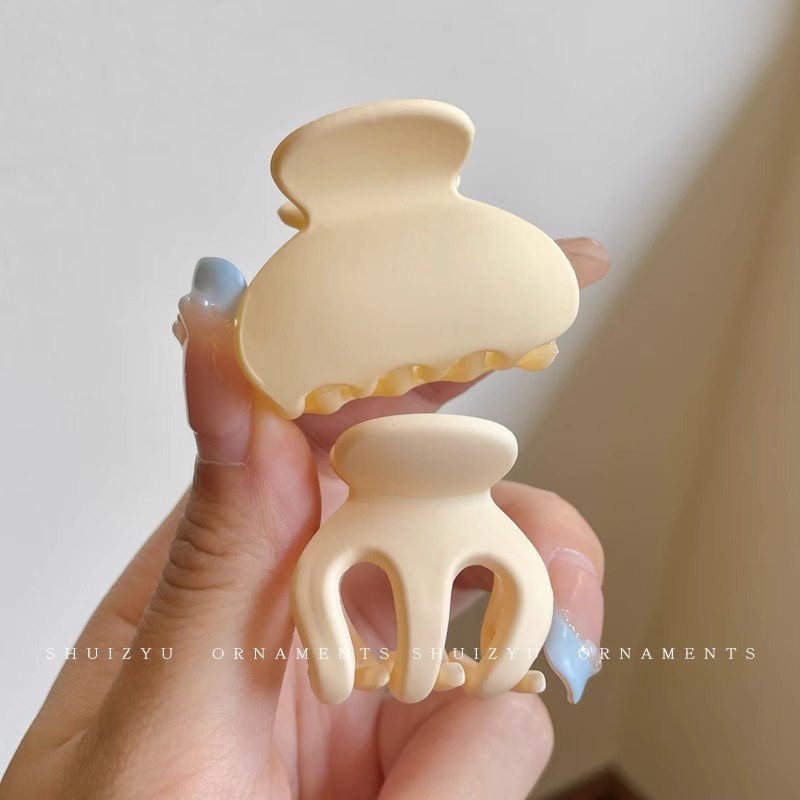 2 pcs mới Kẹp tóc càng cua đặt Frosted kẹp tóc thời trang tóc Claw