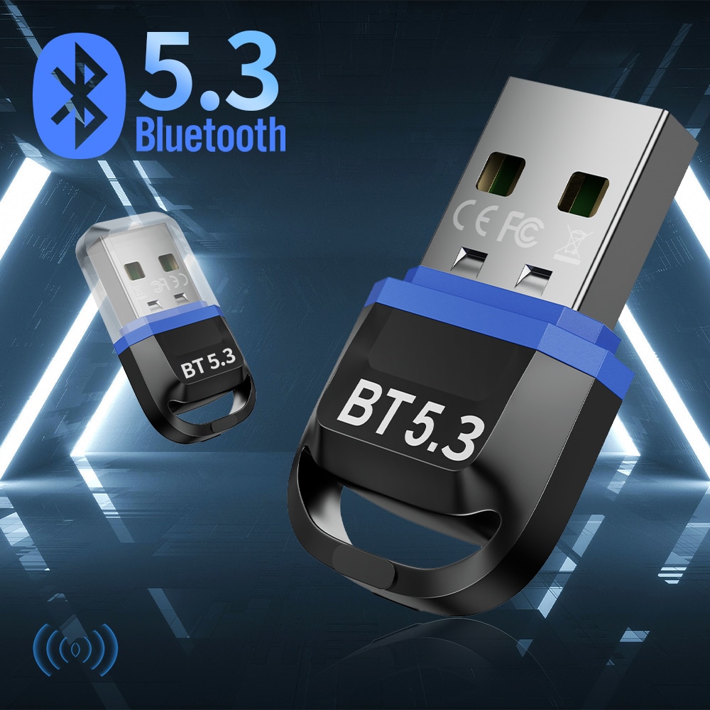 Bộ chuyển đổi Bluetooth Bluetooth Dongle thụ thể máy thu bluetooth USB cho PC Bluetooth 5.3 5.0 adpatador cho chuột không dây 5 0