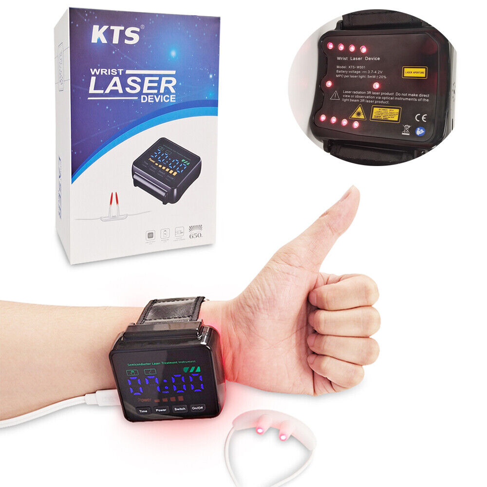 Hypertension Laser Therapy Watch Wrist Red Light Device for Rhinitis Cholesterol ราคา 2,599 บาท*ส่งฟรี
