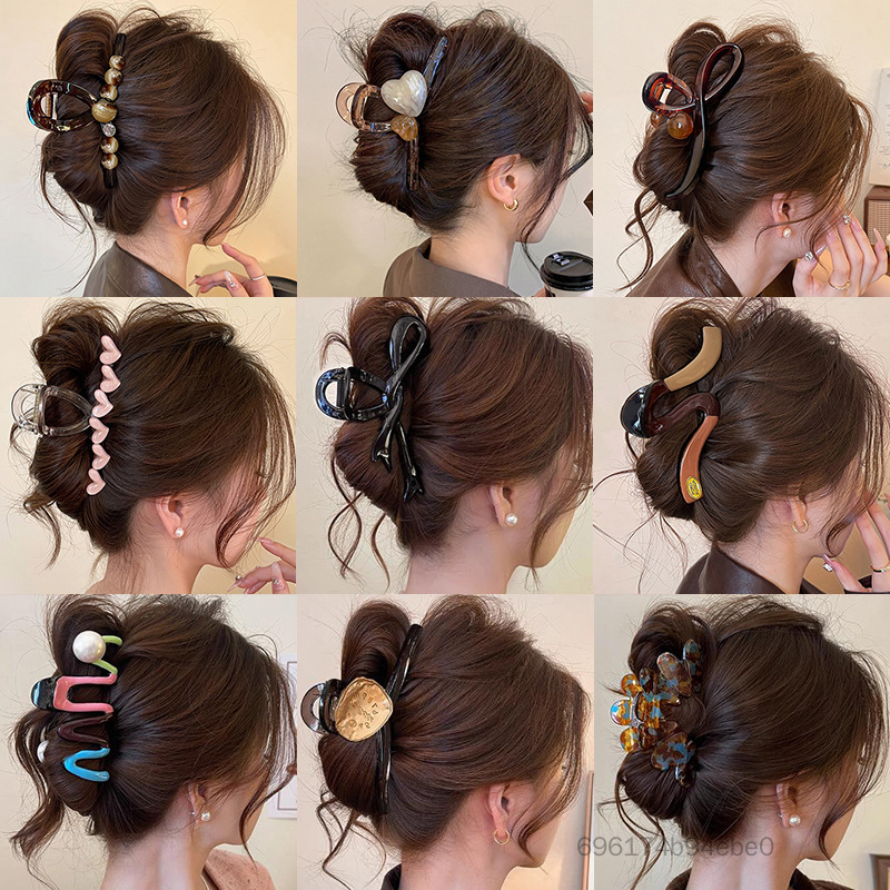 กิ๊บติดผมอะคริลิค Maillard สำหรับผู้หญิง - เครื่องประดับผมระดับไฮเอนด์ ราคา 12 บาท*ส่งฟรี