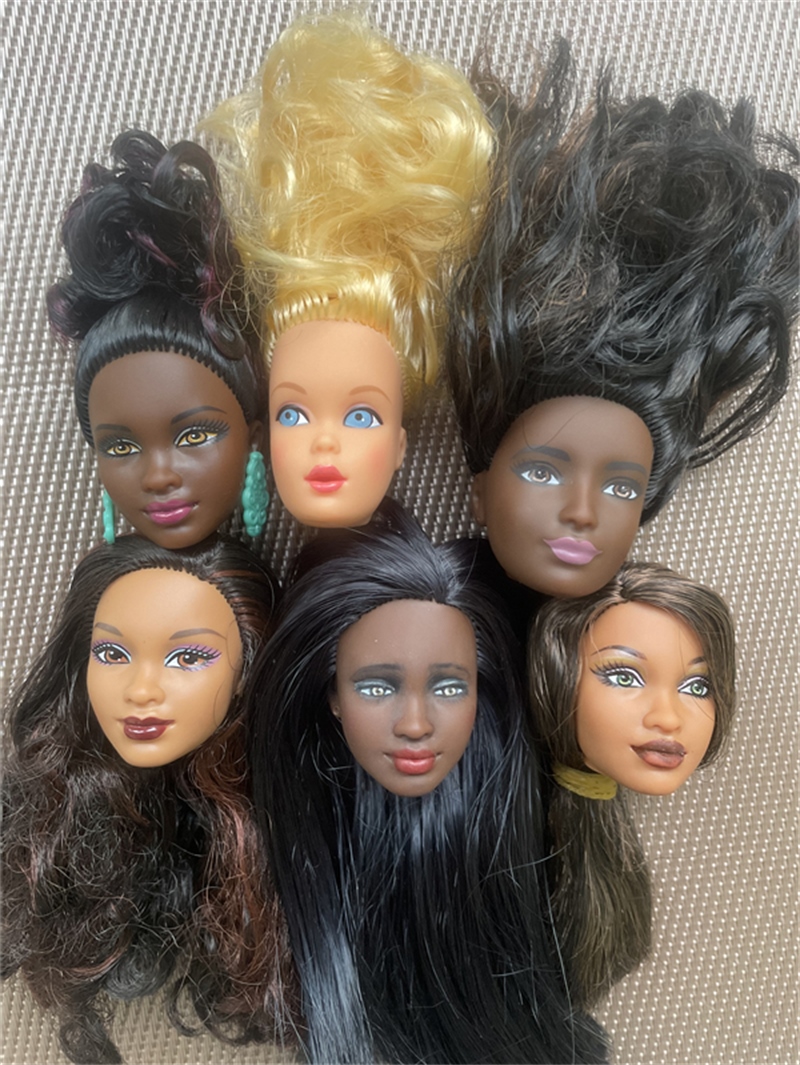 uowuaka Rare Limited Heads Black Tone Doll Accessories DIY