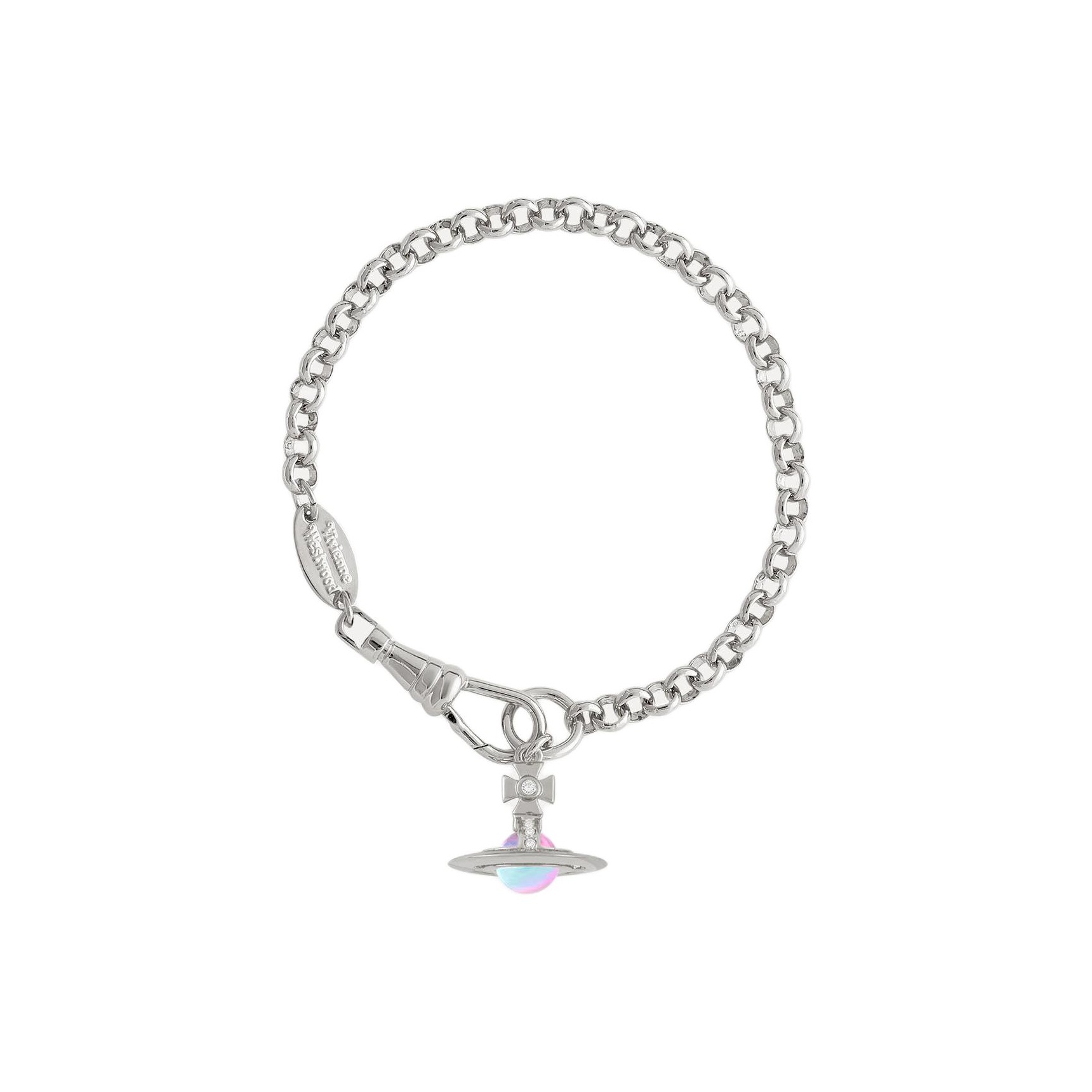 Vivienne Westwood Brass Aurora Ball Pendant Bracelet Women's Silver