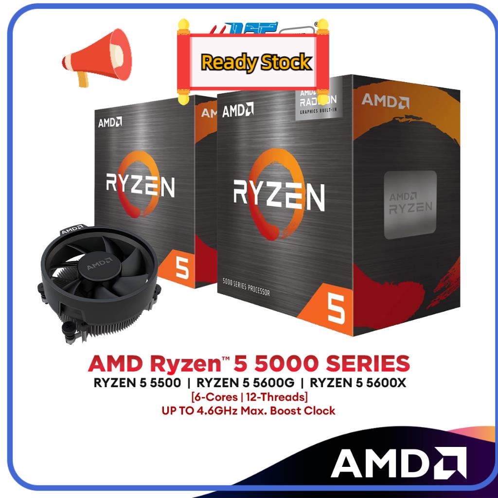 Ryzen 5 5500 6 Core 12 Threads High Performance Gaming Cpu - Am4