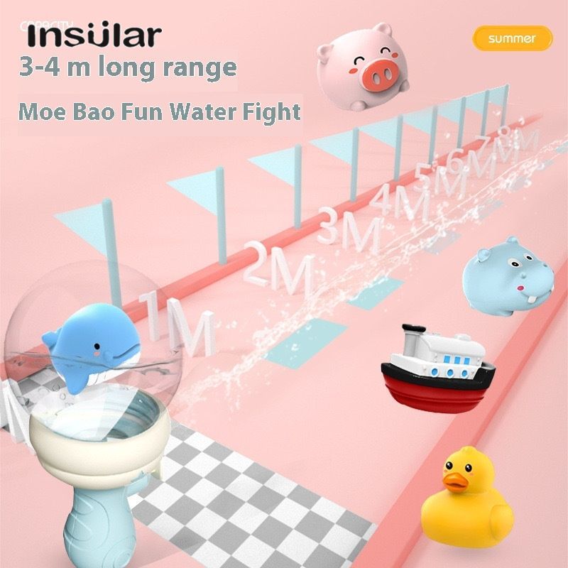 Insular Cute Floating Bottle Water Gun Toy for Kids with Light and Sound Effects ราคา 104 บาท*ส่งฟรี