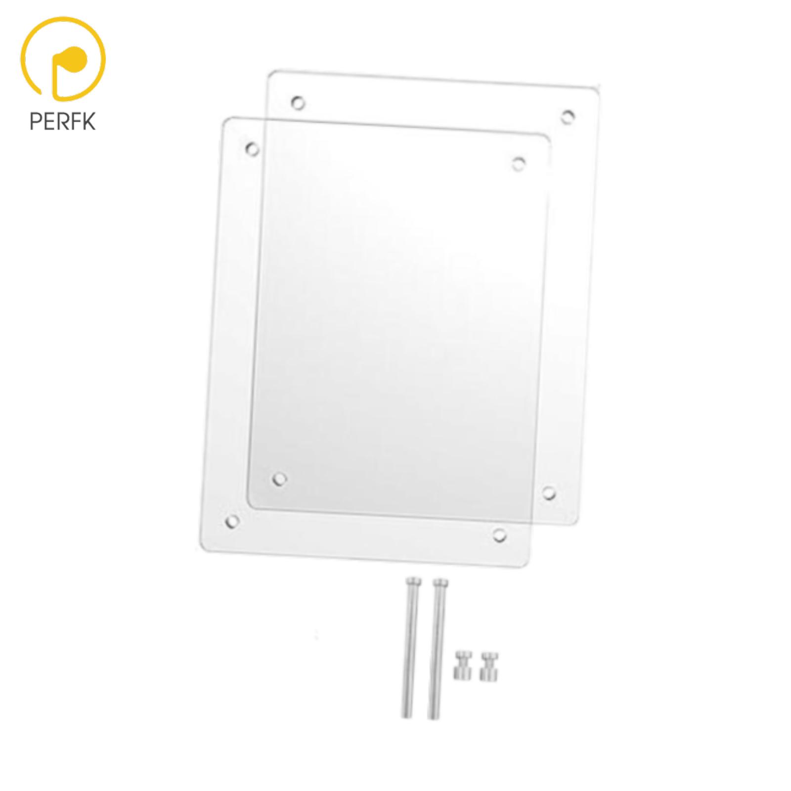 Perfk Clear Acrylic Picture Frame Dried Flower Frame Artwork Horizontally or Vertically Gift Desk Table Decor Tabletop Photo Frame ราคา 138 บาท*ส่งฟรี